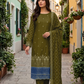 Women's Unstitched burgundy 5 Pcs Self Jacquard Sequins Embroidered Suit