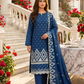 Women's Unstitched Purple 5 Pcs Self Jacquard Sequins Embroidered Suit