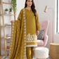 Women's Unstitched Navy 5 Pcs Self Jacquard Sequins Embroidered Suit