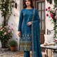 Women's Unstitched Olive Green 5 Pcs Self Jacquard Sequins Embroidered Suit