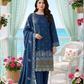 Women's Unstitched Purple 5 Pcs Self Jacquard Sequins Embroidered Suit