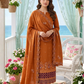 Women's Unstitched Purple 5 Pcs Self Jacquard Sequins Embroidered Suit