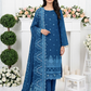 Women's Unstitched Terracotta 5 Pcs Self Jacquard Sequins Embroidered Suit