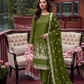 Women's Unstitched Navy 5 Pcs Self Jacquard Sequins Embroidered Suit