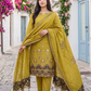 Women's Unstitched Black 5 Pcs Self Jacquard Sequins Embroidered Suit