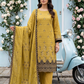 Women's Unstitched Sage Green 5 Pcs Self Jacquard Sequins Embroidered Suit