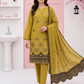 Women's Unstitched Black 5 Pcs Self Jacquard Sequins Embroidered Suit