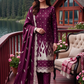 Women's Unstitched Navy 5 Pcs Self Jacquard Sequins Embroidered Suit