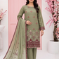 Women's Unstitched Black 5 Pcs Self Jacquard Sequins Embroidered Suit